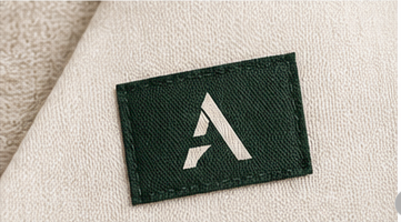 Alandra woven fabric label