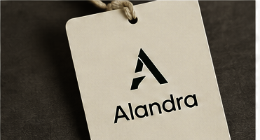 Alandra branded hang tag